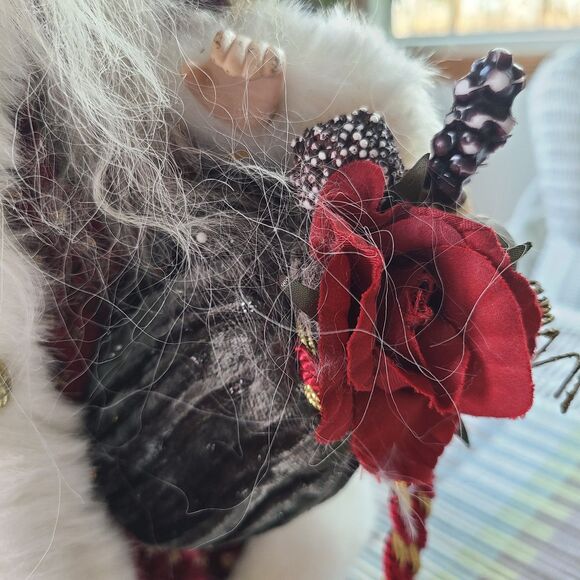 Vintage Old World Father Christmas Kris Kringle Santa Claus Figurine Tree Topper - Picture 5 of 10